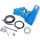 ZNTS 20GPM 12V Fuel Transfer Pump with Nozzle Kit for Transfer of Gasoline Diesel Blue 02142653