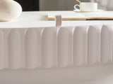 Fluted Storage Table with Lift-Off Lid, Sleek Texture, Perfect for Modern Living W3081P389043