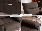019-160&degRecliner Chair for Elderly Seniors-Manual Push Back Reclining Chair with 8-Point Massage W2636P286682