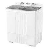 ZNTS Twin Tub with Built-in Drain Pump XPB45-428S 20Lbs Semi-automatic Twin Tube Washing Machine for 00980702