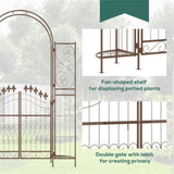 Steel Garden Arch with Gate 11057646