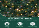 60in Pre-lit Christmas Wreath, Lighted Artificial Xmas Wreath with 220 Warm & Multi-color Lights and 41146835