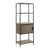 3-Shelf Bookcase with Storage Cabinet B035118581