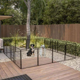 ZNTS Dog Pens Outdoor 32" Height Foldable 16 Panels Heavy Duty Metal Portable Dog Playpen Indoor W1422112803