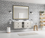 60in. W x 48 in. H LED Lighted Bathroom Wall Mounted Mirror with High LumenAnti-Fog Separately W928P178457