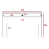 ZNTS Tampa Writing Computer Desk ,Two Drawers B128P148815