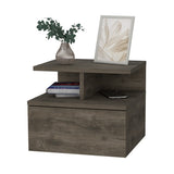 Augusta Floating Nightstand with 2-Tier Shelf and 1-Drawer B128P148657