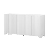 Sophisticated 4-Door Sideboard Adorned with Intricate Linear Accents and Luxurious N711P247438K