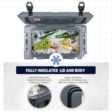 25Qt New Gray Insulated Box T2602P171044