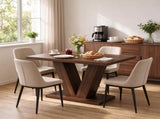 47.2" Modern Rectangular Dining Table for 4 People, Kitchen Table for Dining Room & Living 99549675