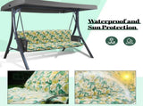 Outdoor Swing Cushions 63 Inch, Waterproof 4" Thick Porch Swing Cushion Replacement with Backrest 00865414