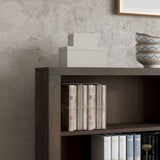48 inch high 4-shelf Bookcase, No Assembly Required, Barnwood Finish GL-B108131551