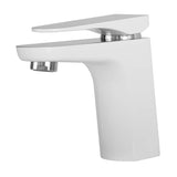 DAX Single Handle Bathroom Faucet White Finish B2702P227033