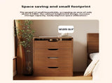 (48cm)(Walnut) 3 in 1 Vanity Desk with Plip Top Mirror,Small Make Up Vanity Set with Visible Glass W2641P305275