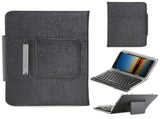 For Universal Android Tablets 10.1/10.5 Tablet Bluetooth Keyboard Case CoverBlack,Fits 10/10.1/10.5 00178611