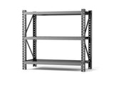 3-Tier Industrial Shelving Rack - 47in, Heavy Duty Steel Shelving Unit Adjustable, 51.2" W*23.6" 06500576
