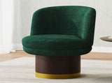 360&degSwivel Accent Chair Round Swivel Chair Barrel Chair Upholstered Swivel Chair for Living Room, N763P331762F