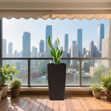 30 in Tall Large Flower Potser with Self-Watering Drainage Holes&Inner Trays Indoor Outdoor W3213P311470