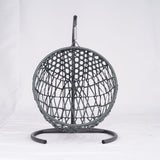 Cat Swing Bed with Stand & Cushion, Cat Egg Chair with Rattan Wicker Appearance, Indoor Hanging W2500P283885