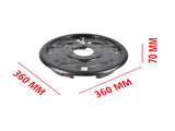 Pair of Driver and Passenger Side 12" Hydraulic Brake Backing Plate Compatible with 7,000 lb Trailer 63187696