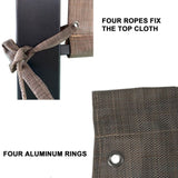 Outdoor Pergola Sun Shade Cover Cloth Patio Canopy HDPE Permeable with Grommets W419P312737