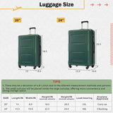 2 Piece Luggage Set with Bags Expanable Spinner Wheels ABS Lightweight Suitcase with TSA Lock N732P198744F