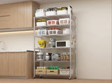 Heavy Duty Shelves 78.74" H Wire Shelving Unit with Wheels 1200LBS NSF Metal Shelves for 28342358