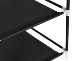 69" Portable Clothes Closet Non-Woven Fabric Wardrobe Double Rod Storage Organizer Black 23382400