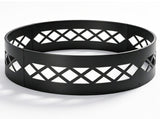 32in Fire Ring, Diamond Lattice Pattern, Round, Iron 73655264