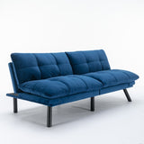 Navy Blue Convertible Folding Modern sofa Bed W570124913