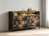 6-Drawer Cabinet with Non-Woven Fabric Drawers and Shelves TV Cabinet with RGB Light Strip US 47450333