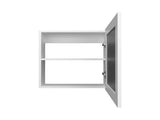 Medicine Cabinet 20.5" H, with 2 Shelves, 1 Door, and 1 Mirror, White B097P250869