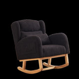 27.2"W Modern Accent High Backrest Living Room Lounge Arm Rocking Chair, Two Side Pocket W834P178246