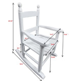 ZNTS Children's rocking white chair- Indoor or Outdoor -Suitable for kids-Durable 42338091