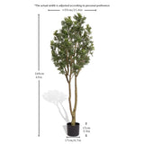Large artificial curved branches of green plants simulate courtyard garden door W2945P278480
