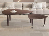 360 degree Rotatable modern Coffee Table for Living Room, solid wood legs with simply assemble W2899P372755