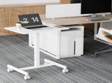 Standing Desk with Mobile Rolling Wheels Portable Desk & Overbed Laptop, Height Adjustable Small 36393587