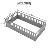 Twin Size Floor, integral construction with super high security barrier, door, children's floor W1858P164928