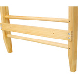 ZNTS Gymnastics Wood Stall Bar, Multi-use Swedish Ladder- Wall Mounted Pull Up Bar-Physical Therapy for W465P208411