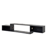 65.35in Wall Mounted Floating TV Stand with 20 Color LEDs and Charging Station W331P242458