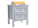 2pcs Country Style Two-Tier Night Tables Large Size Grace 63971339