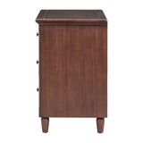 U_STYLE 3-Drawer Nightstand Storage Wood Cabinet WF319366AAD