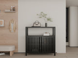 Black Large Capacity Bamboo Cabinet Furniture for Bathroom Living Room Bathroom Bamboo W2207P327622
