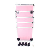 ZNTS 4 in 1 Aluminum Cosmetic Makeup Case Tattoo Box Pink 21663962