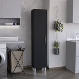 Laska 70" Tall Storage Cabinet Broom Closet with Broom Hangers,and Four Shelves B070P210745