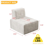 Bean Bag,Accent,Modular Sherpa Sofa,Floor Sofa for Adults,Fireside,Reading W1960P325840