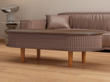Fluted Lift Top Coffee Table with Hidden Compartment, Wooden Center Table, Modern Oval Lift Tabletop 32995757