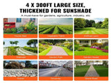 Weed Barrier 4x300ft Landscape Fabric 3.2oz Heavy Duty Geotextile Fabric Woven PP Weed Control Mat 42746328