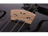 New 4/4 Acoustic Violin Case Bow Rosin Black 67620583