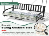 Outdoor Bench Cushion, 63 20 4 Inch, Tufted Waterproof Swing Cushion with Ties, for Patio Bench 88084735
